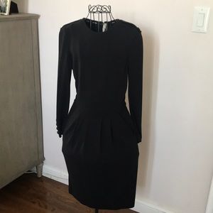 Black Burberry Sheath Dress
